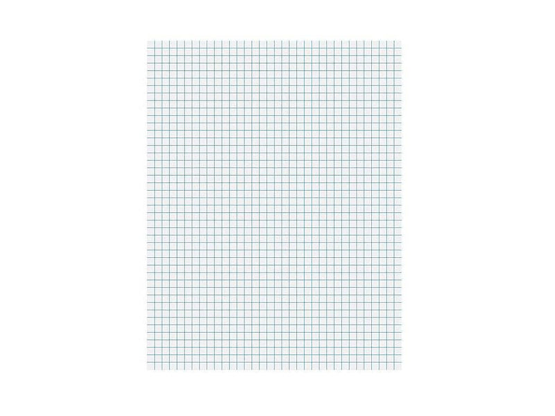 Ampad Notepad, 8.5" x 11", Quad Ruled, White, 50 Sheets/Pad (TOP22-030C)