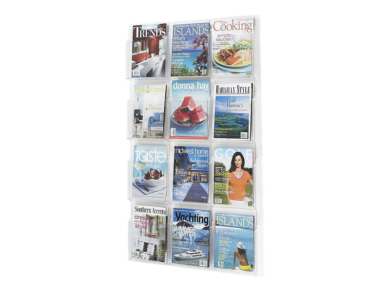 Safco Magazine Holder, 49" x 30", Clear Plastic (5602 CL)