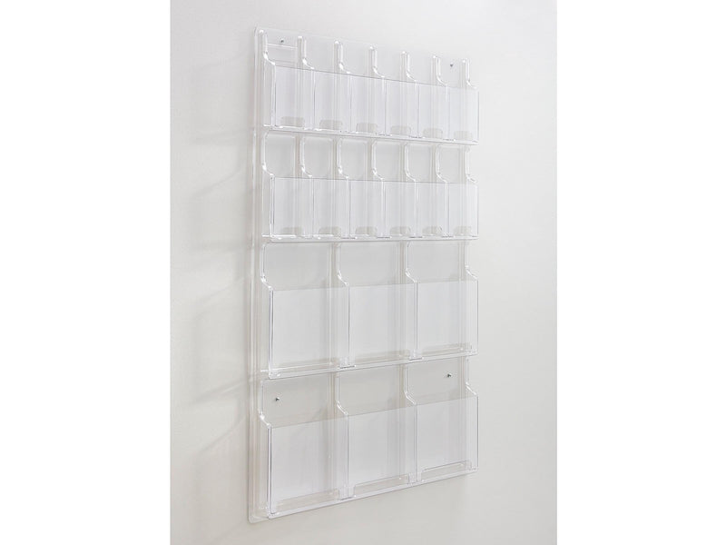 Safco Magazine Holder, 45" x 30", Clear Plastic (5600CL)