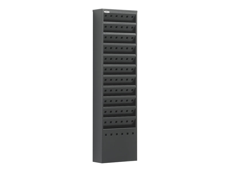 Safco Magazine Holder, 36.25" x 10", Black Steel (4321BL)