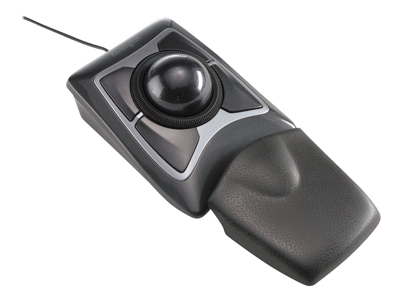 Kensington Expert Ergonomic Ambidextrous Trackball USB Mouse, Black/Silver (KMW64325)