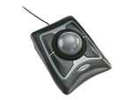 Kensington Expert Ergonomic Ambidextrous Trackball USB Mouse, Black/Silver (KMW64325)