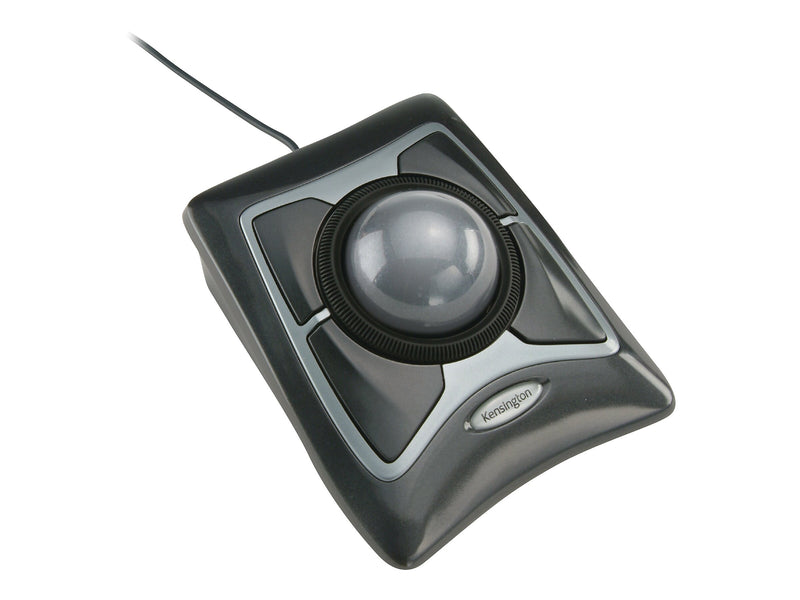 Kensington Expert Ergonomic Ambidextrous Trackball USB Mouse, Black/Silver (KMW64325)