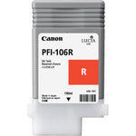 Canon PFI-106 Red Standard Yield Ink Tank Cartridge (6627B001AA)