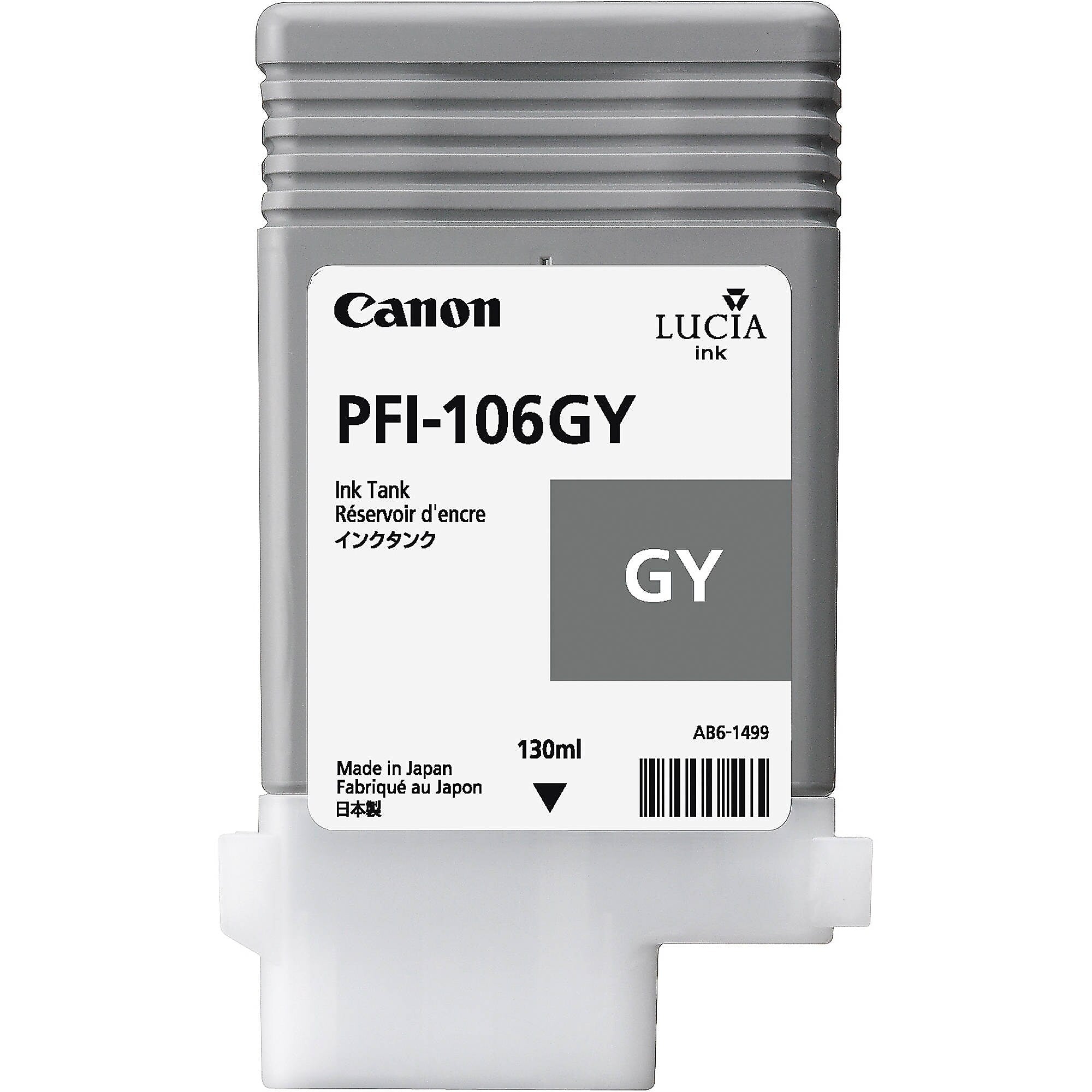 Canon PFI-106 Gray Standard Yield Ink Cartridge (6630B001AA)