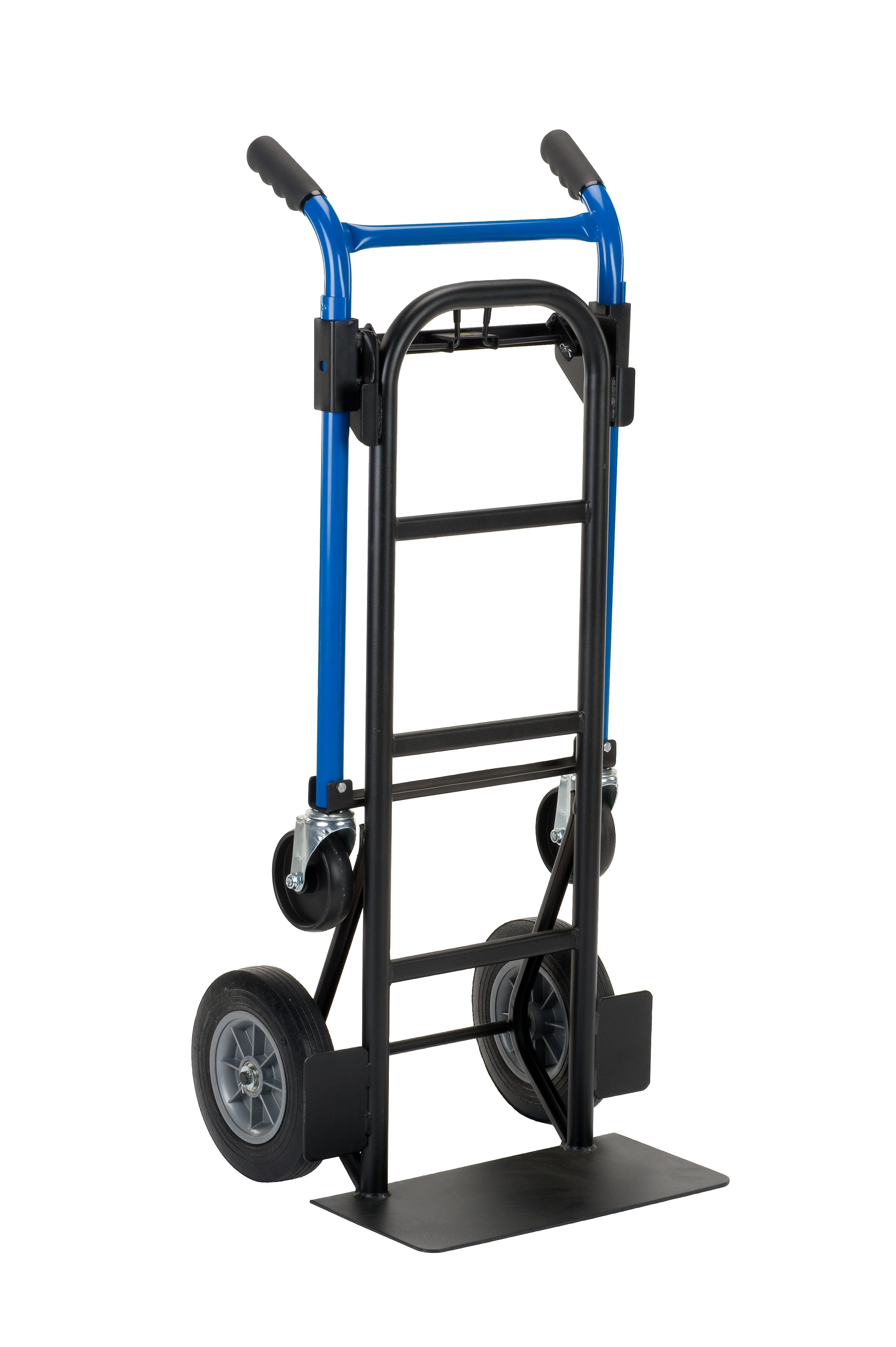 Harper Trucks 4-in-1 Quick Change Convertible Hand Truck, 800 lb. Capacity, Black/Blue (DTC8635P)