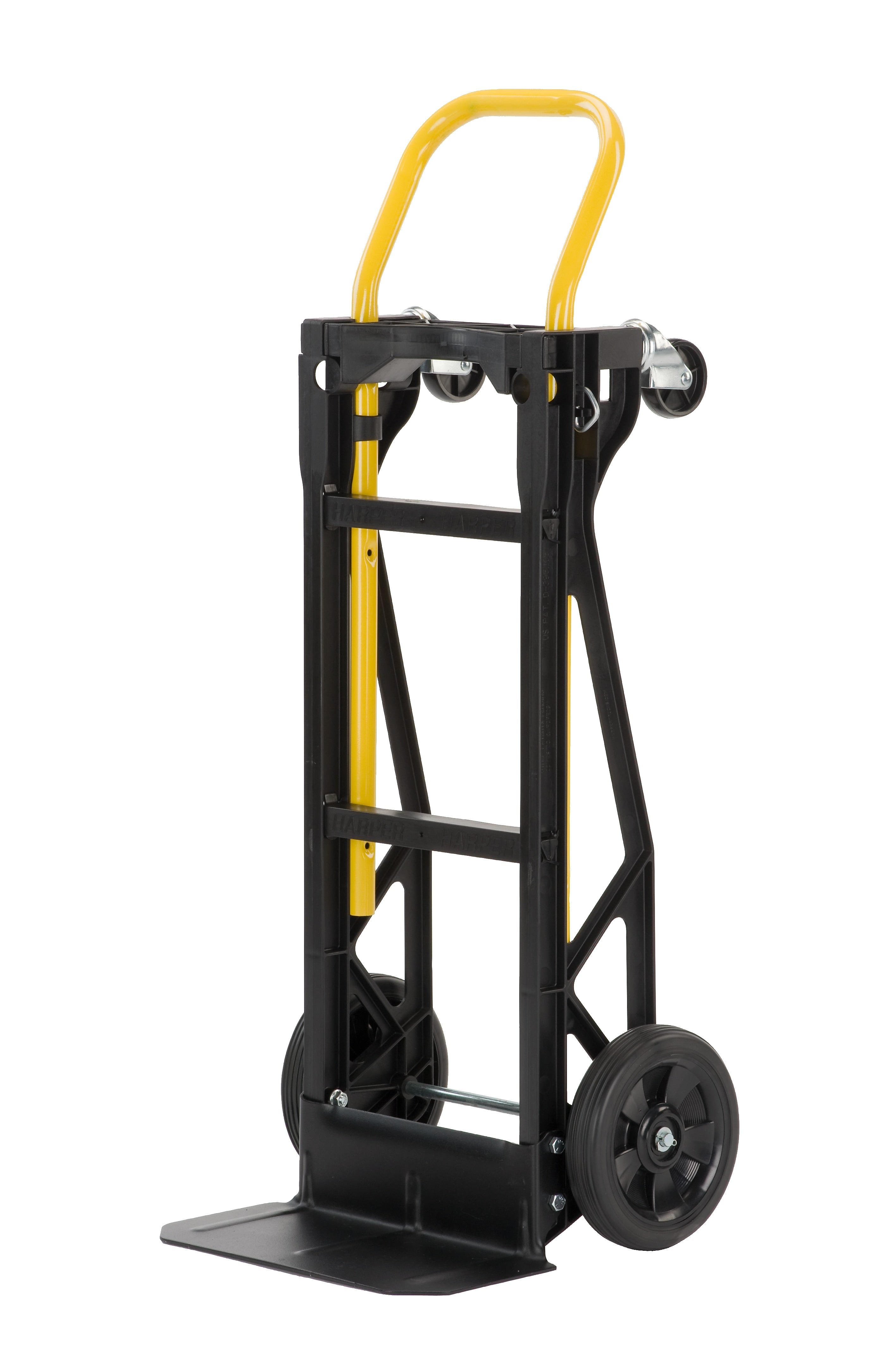 Harper Trucks Convertible Hand Truck, 400 lb. Capacity, Black/Yellow (PJDY2223A)