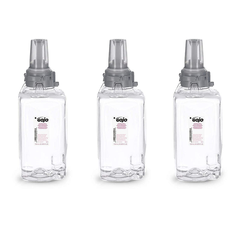 GOJO Foaming Hand Soap Refill for ADX 12 Dispenser, 1250 ml., 3/Carton (8811-03)