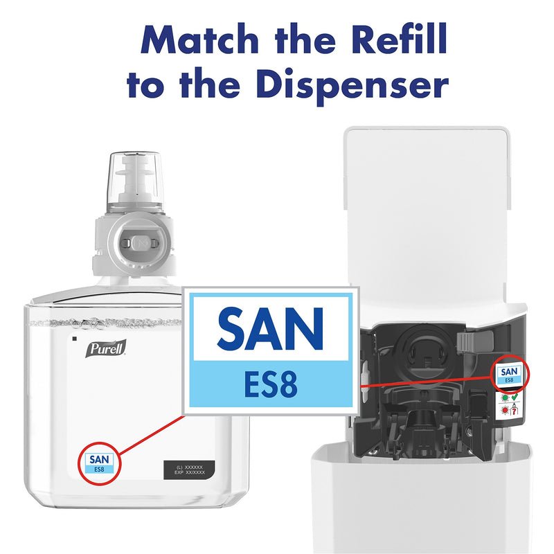 PURELL FS8 Automatic Hand Sanitizer Floor Stand Dispenser, 1200 mL., White (7720-DS)