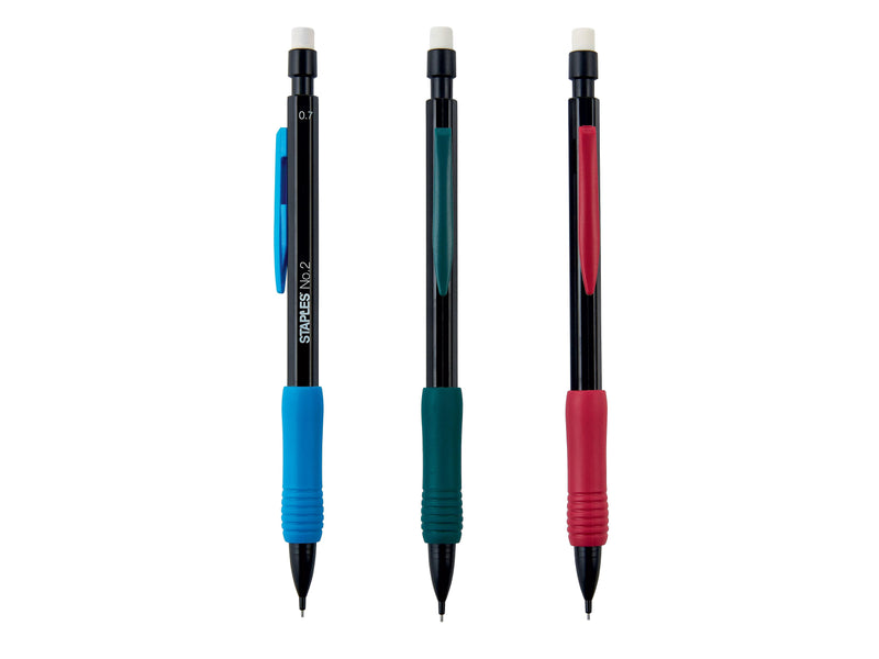 Staples Mechanical Pencil, 0.7mm, #2 Soft Lead, Dozen (11454-CC)