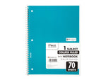 Mead 1-Subject Notebooks, 8" x 10.5", College Ruled, 70 Sheets, 24/Carton (MEA05512-CT)