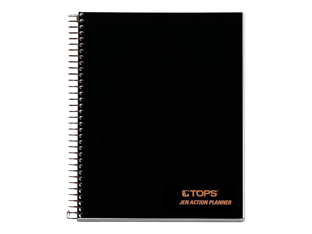 TOPS Jen Action Planner 1-Subject Notebook, 6.73" x 8.5", Project Ruled, 100 Sheets (63828)
