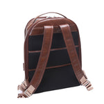 McKlein S Series Leather Laptop Backpack, Medium, Brown (88554)