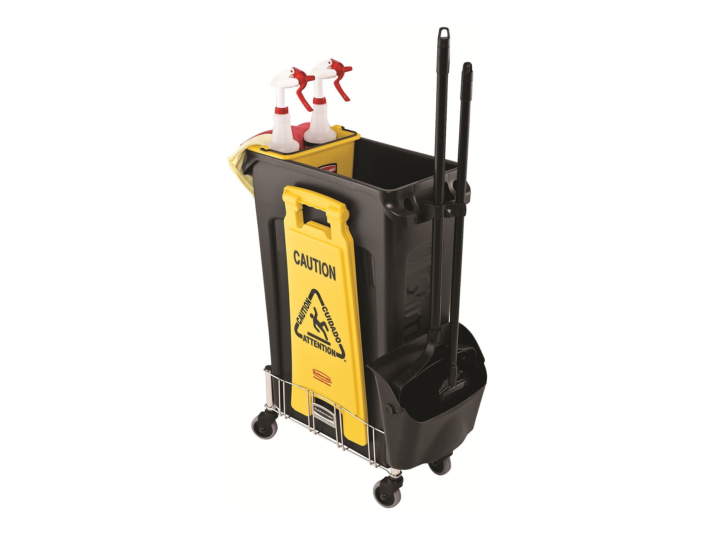 Rubbermaid Commercial Products Safety Awareness Floor Sign, Yellow (FG611200YEL)