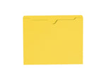 Smead Reinforced File Jackets, Reinforced Straight Cut Tab, Letter Size, Yellow, 100/Box (75511)