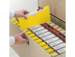 Smead Reinforced File Jackets, Reinforced Straight Cut Tab, Letter Size, Yellow, 100/Box (75511)
