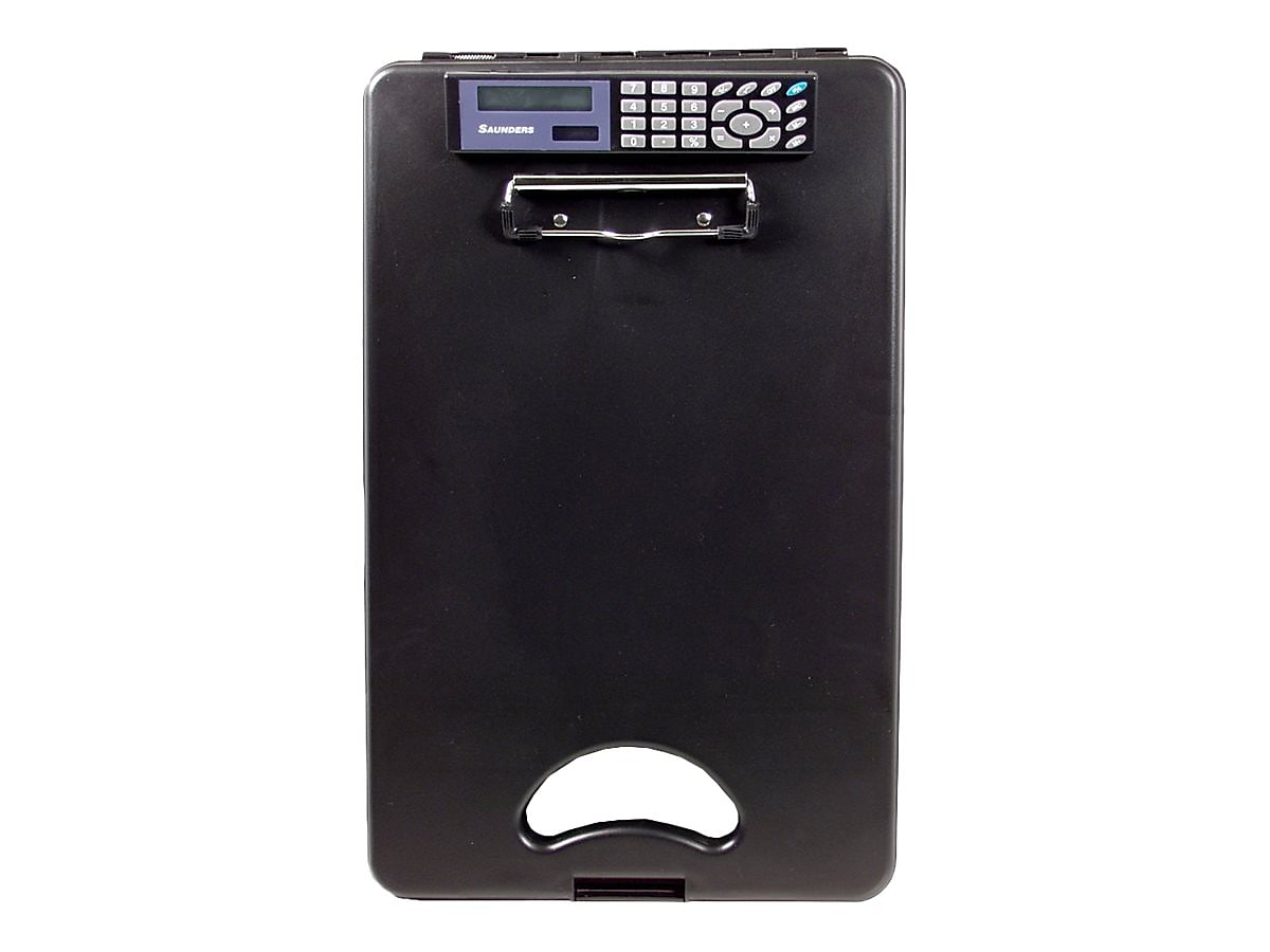 Saunders DeskMate II Plastic Storage Clipboard, Black (00534)