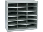 Safco E-Z Stor® 18-Compartment Project Sorters, 37.5" x 36.5", Gray (9264GR)