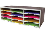 Storex 12-Compartment Literature Organizers, 32" x 10.5", Gray (61601U01C)