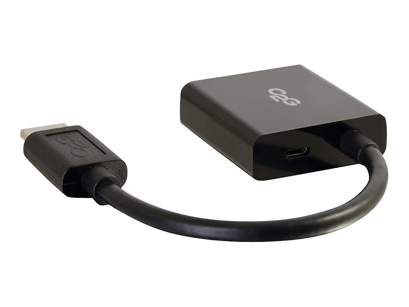 C2G HDMI to VGA Adapter, Male to Female, Black (41350)