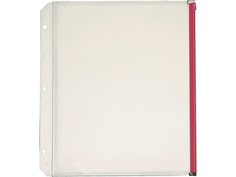 Cardinal Zipper Polypropylene/PP Binder Pockets, Assorted, 5/Pack (CRD 14650)