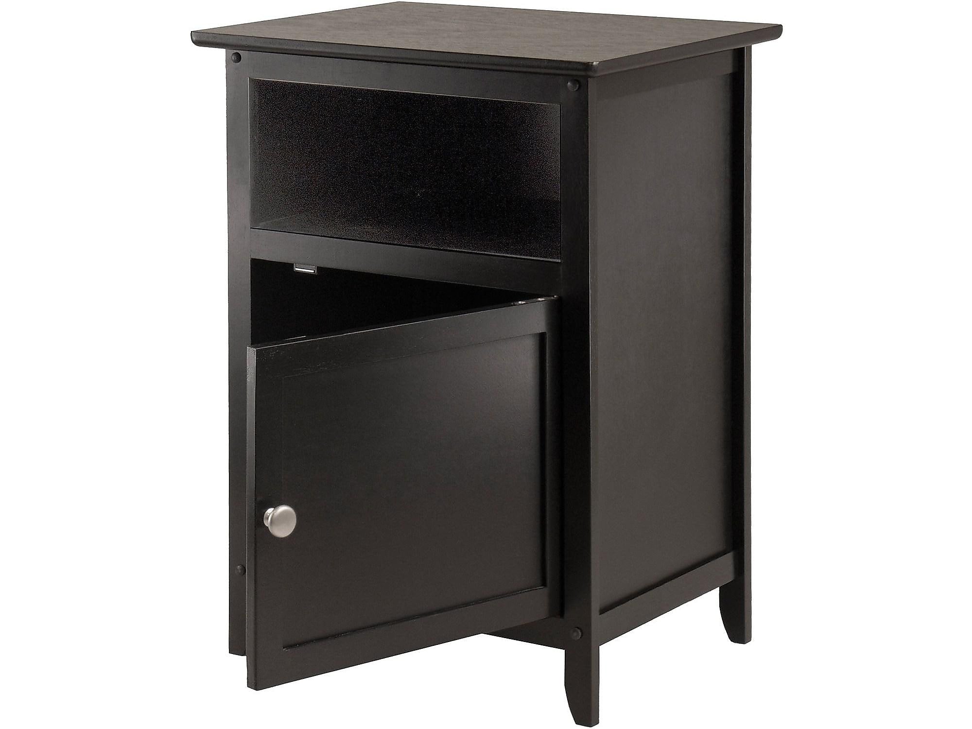 Winsome Henry 18.9"W x 14.96"D End Table, Black (20115)