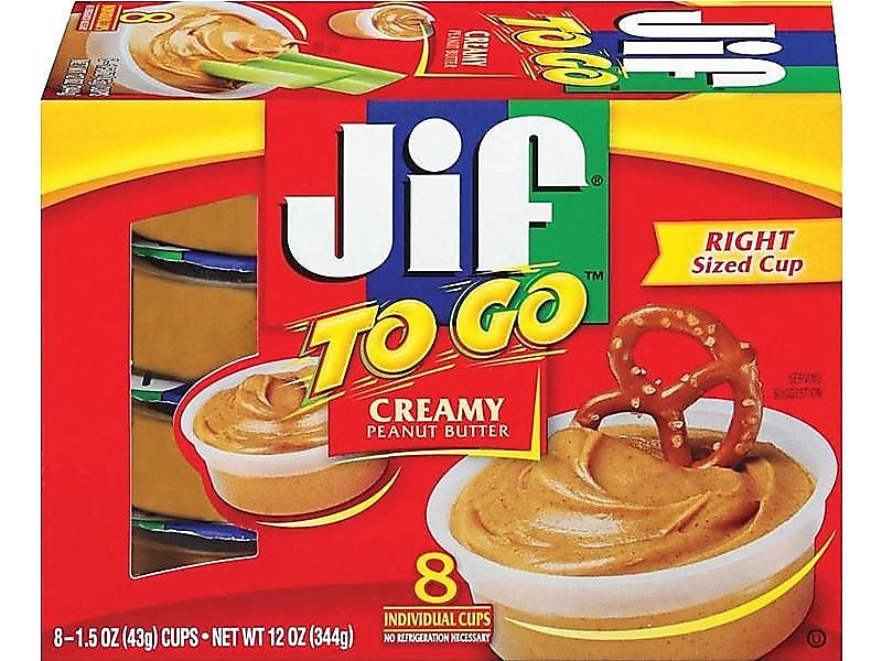 Jif To Go Peanut Butter, 1.5 oz., 8/Box (SMU5150024136)