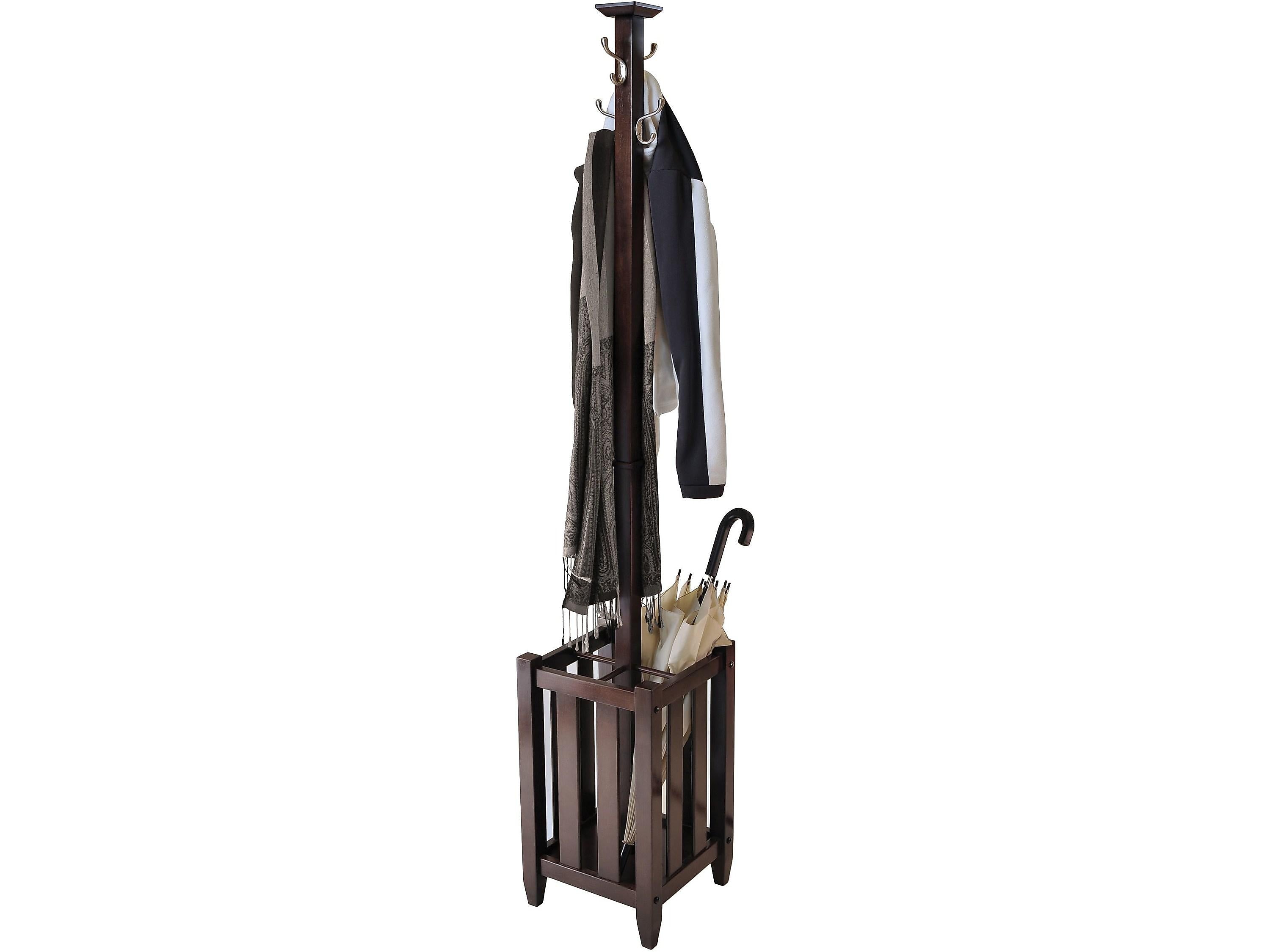Winsome Memphis Coat Tree, Cappuccino, Wood (40474)
