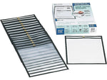 C-Line Stitched Job Ticket Holder, 8.5" x 11", Clear/Black, 25/Box (46911)