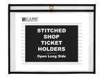 C-Line Vinyl Job Ticket Holders, 8-1/2" x 11", Clear, 25/Pack (49911)