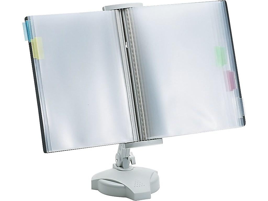 Fellowes Reference Plastic Rack, 18.63" x 21.13", Platinum (22300)