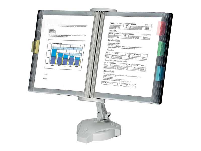 Fellowes Reference Plastic Rack, 18.63" x 21.13", Platinum (22300)