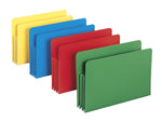 Smead Heavy Duty Poly File Pockets, 3.5" Expansion, Legal Size, Assorted, 4/Box (73550)