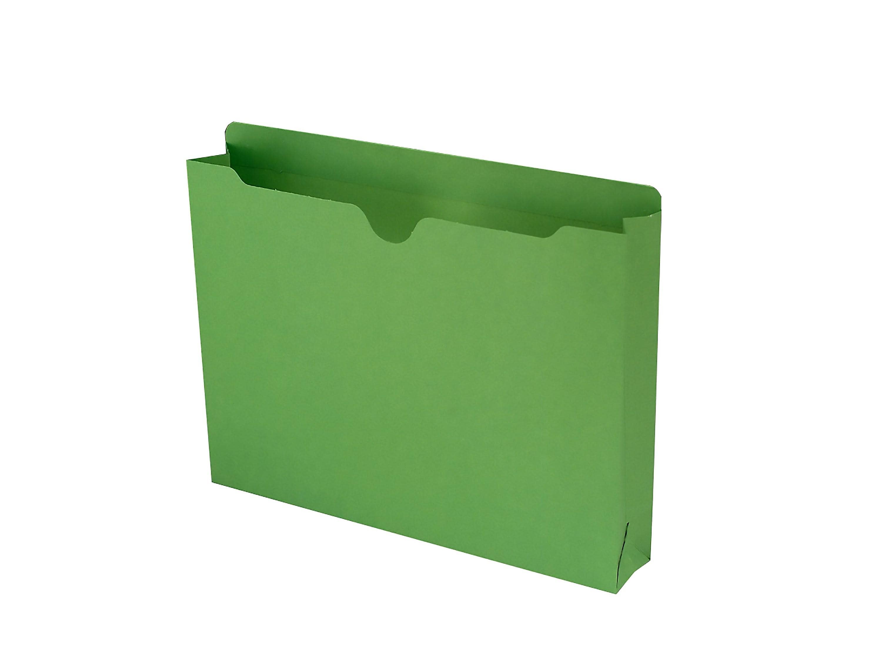 Smead File Jackets, 2" Expansion, Letter Size, Green, 50/Box (75563)