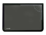 Artistic Logo Pad Anti-Slip Rubber Desk Pad, 31" x 20", Black/Clear (41200)