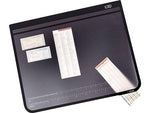 Artistic Logo Pad Anti-Slip Rubber Desk Pad, 31" x 20", Black/Clear (41200)