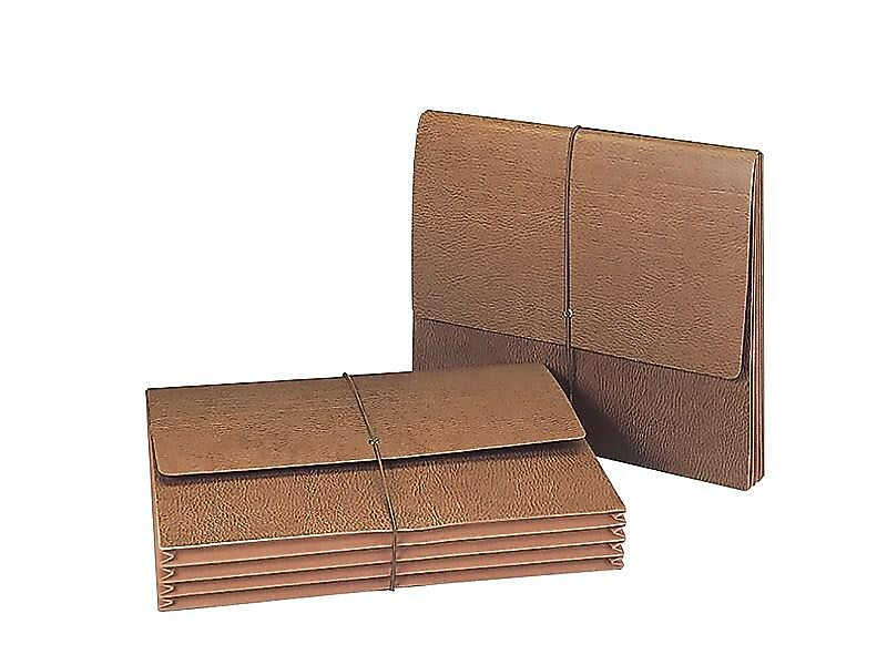 Smead Classic Redrope Expanding Wallet, 3.5" Expansion, Letter Size, Brown (71453)
