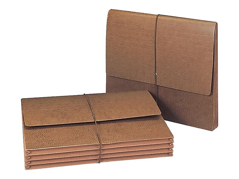 Smead Classic Redrope Expanding Wallet, 3.5" Expansion, Letter Size, Brown (71453)