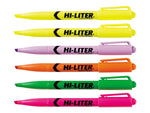Avery Hi-Liter Stick Highlighters, Chisel, Assorted, 6/Pack (23565)