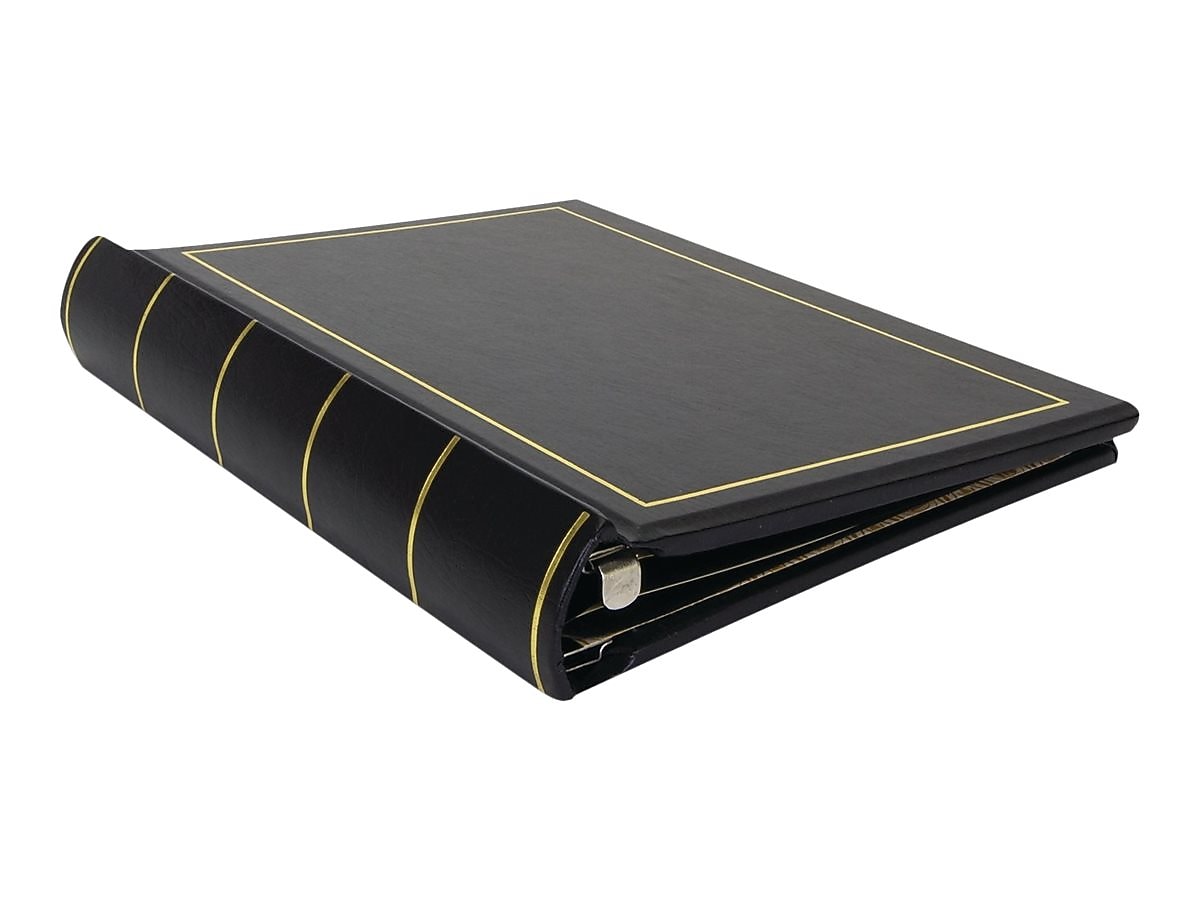 Wilson Jones Minute Record Book, 9.3"W x 11.6"H, Black, 250 Sheets/Book (W0395-11)
