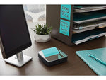 Post-it® Pop-up Notes Dispenser for 3" x 3" notes, Black with Steel Top (STL-330-B)