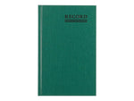 Rediform Emerald Series Record Book, 6.25"W x 9.63"H, Green, 100 Sheets/Book (56521)