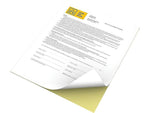 Xerox Revolution 8.5" x 11" Carbonless Paper, 22 lbs., White/Canary, 2500/Carton (3R12420)