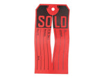 Avery 4.75" Sold Tags, Black/Red, 500 (15161)