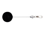 Advantus Badge Reels, Black/Silver, 12/Box (75406)