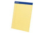 Ampad Notepads, 8.5" x 11.75", Wide Ruled, Canary, 50 Sheets/Pad, 12 Pads/Pack (TOP 20-224)