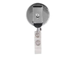 Advantus Badge Reels, Black/Silver, 12/Box (75406)