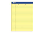 Ampad Notepads, 8.5" x 11.75", Wide Ruled, Canary, 50 Sheets/Pad, 12 Pads/Pack (TOP 20-224)