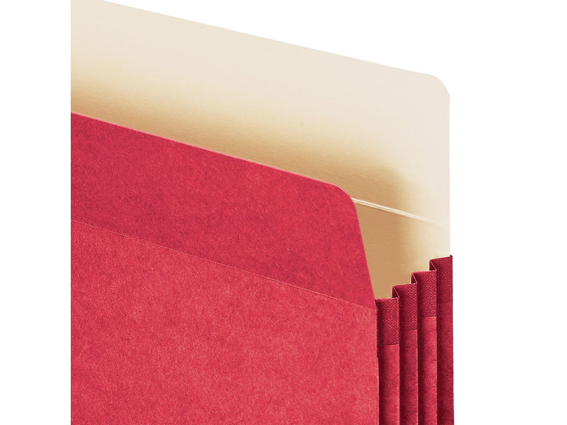 Smead File Pocket, 3.5" Expansion, Legal Size, Red (74231)
