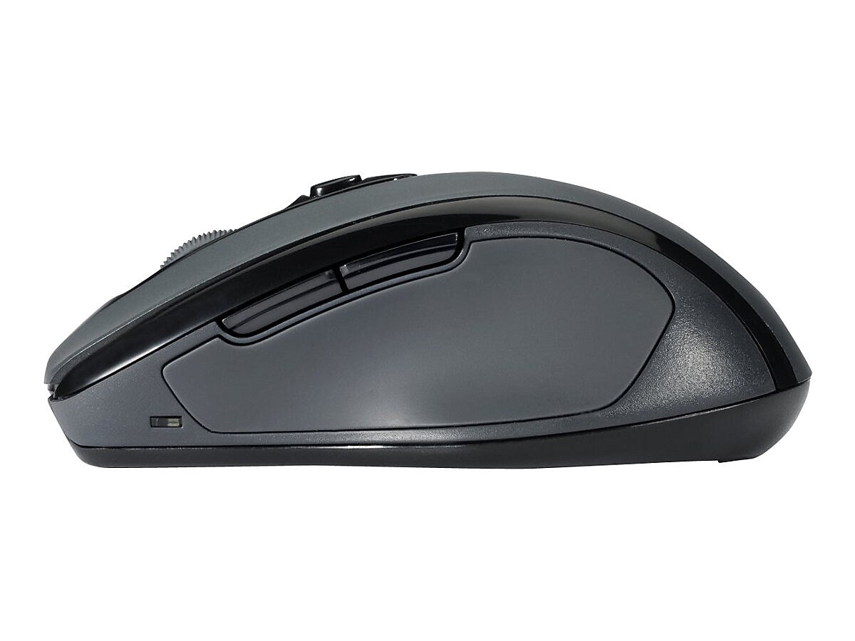Kensington Pro Fit Wireless Ergonomic Optical USB Mouse, Graphite Gray (KMW72423)